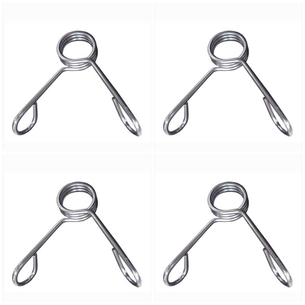 Kit 04 Presilhas Para Barra Musculação 3 Voltas Reforçada Supino Barra Anilhas Fitness Espiral