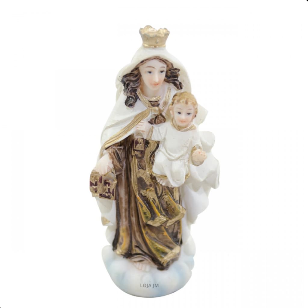 Imagem Nossa Senhora Do Carmo Pequena  Resina - 8cm