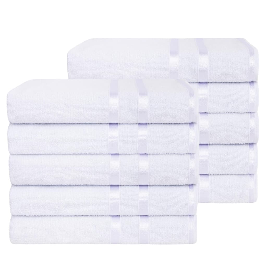 Kit 10 Toalhas De Banho Hotel, Pousada, Hostel 100% Algodão - Linha Lyra - Maya Store
