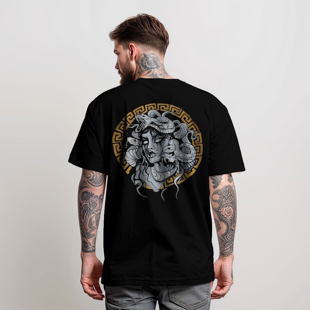 Camiseta MEDUSA GRÉCIA ANTIGA Diverse Estilos Manfinity 100% Algodão