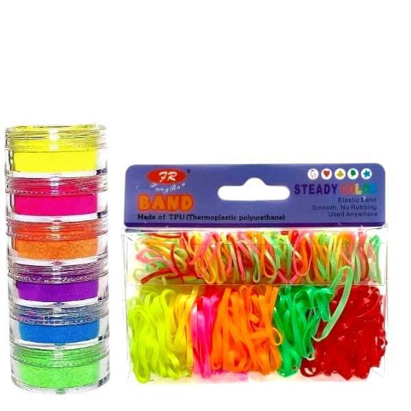 kit carnaval torre de sombra Neon + liguinha elástico