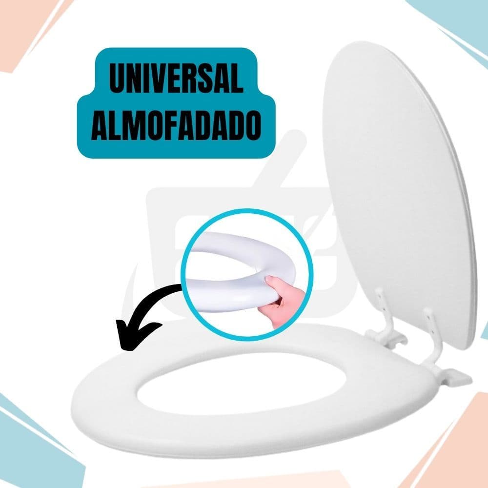 Assento Sanitário Almofadado Premium Universal – Confortável e Higiênico