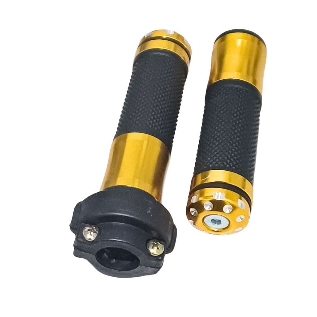 Manopla Esportiva Cg Titan 125/150 Dourada e Carcaça do Acelerador com tubo