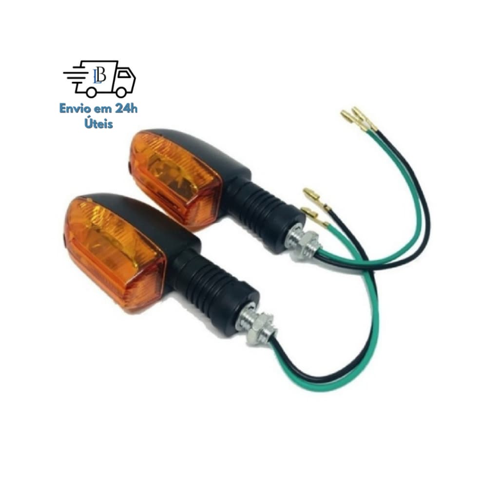 Kit c/ 2 ou 4 Setas Universal, Pisca para Moto - Fan, Titan, Bros, YBR