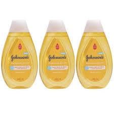 Kit com 3 Shampoos Johnson's Baby de Glicerina 400ml Regular