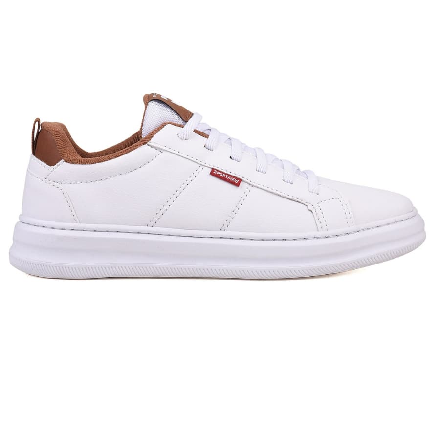 Sapatenis Masculino Casual Branco Street Original Tênis Air Academia Calce Fácil Elastico sola alta