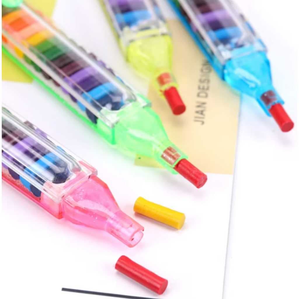 20 Cores Lápis De Cor Pastel De Óleo Criativo Caneta De Grafite Colorida