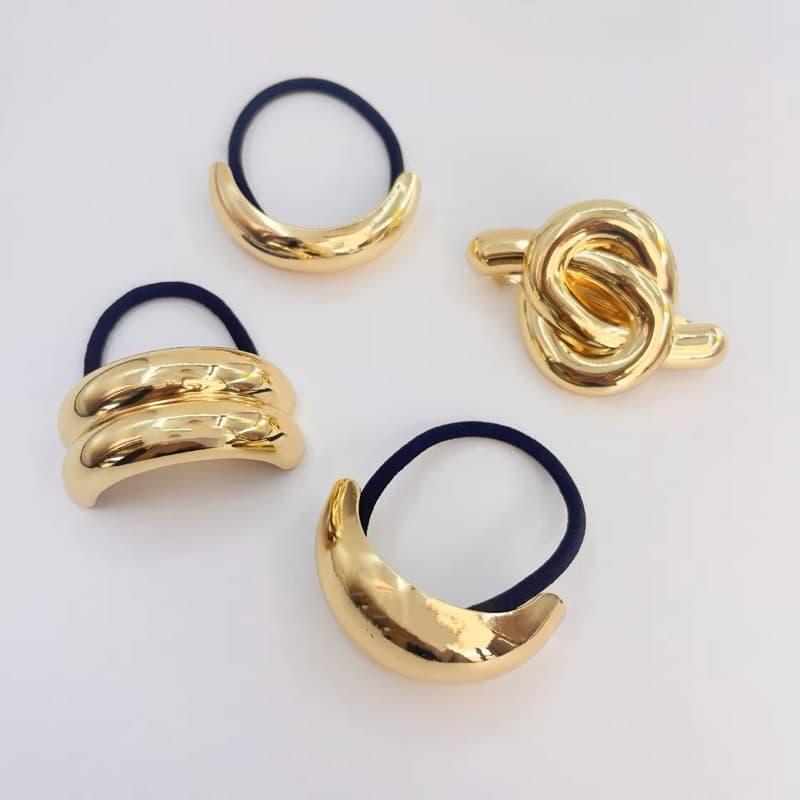 Prendedores estilosos kit 4 peças pony cuff modernos para penteados minimalista