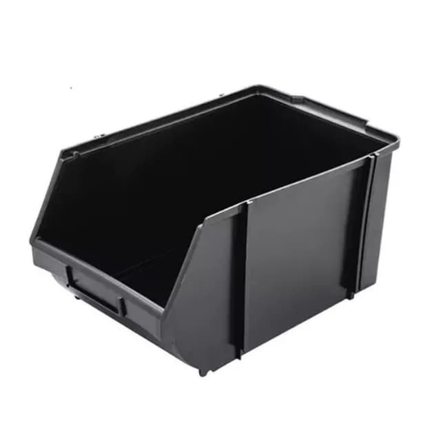 1 X Caixa Gaveteiro Bin 7 Preta Organizador Resistente +nfe