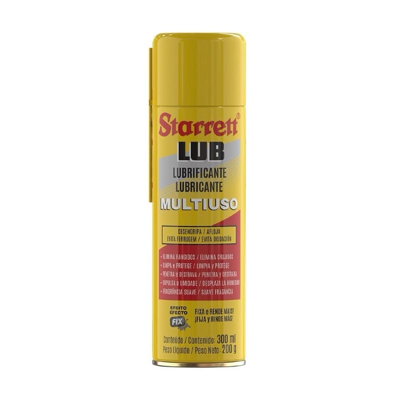 Óleo Desengripante Lubrificante Multiuso Starrett 300ml – Proteção Contra Ferrugem, Lubrifica, Limpa e Desengripa