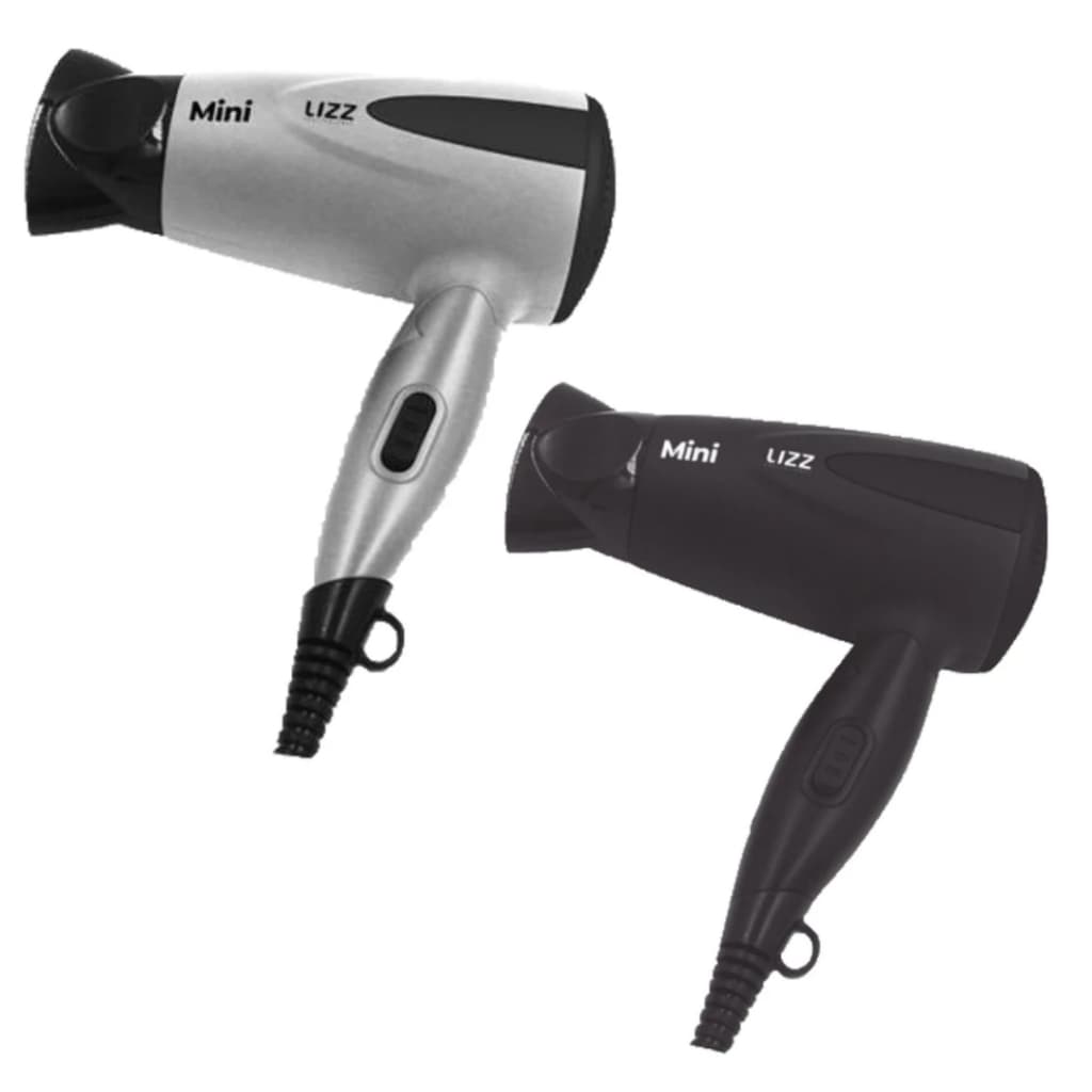 Secador Mini Portátil Lizz Dobrável Com Kit Viagem Bivolt Chaveado
