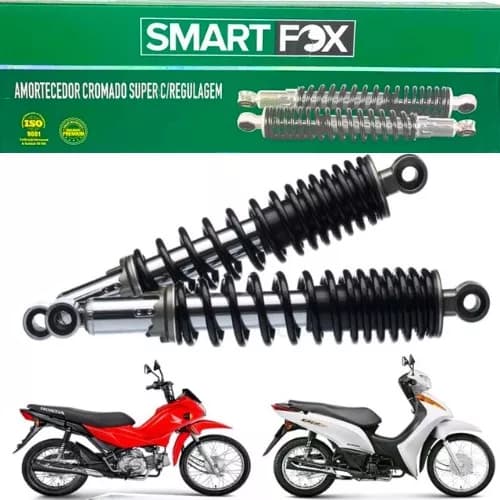Amortecedor Crom C/ Regulagem Biz 100 125 Pop 100 110 Jet150