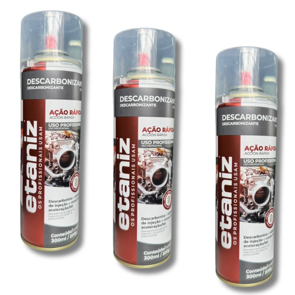KIT 3 UNIDADES DESCARBONIZANTE ETANIZ 300ML