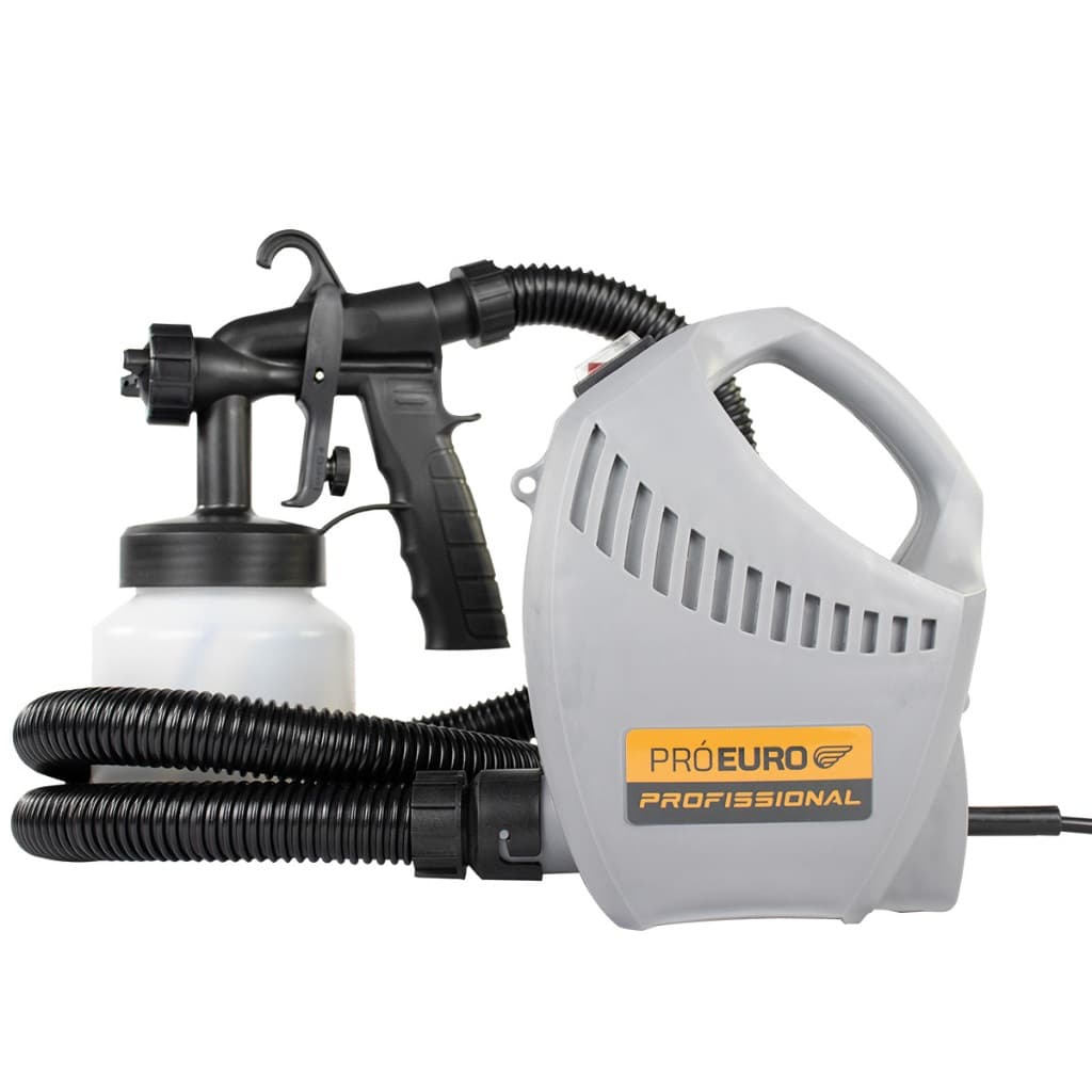 Pistola de Pintura Elétrica 650W com Alça HVLP 1000ml 3 padrões de pulverização 220V Pró Euro