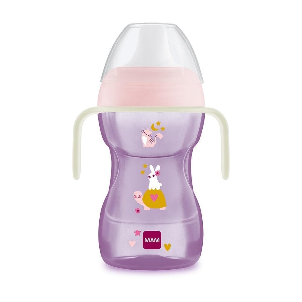 Copo De Treinamento Bebe 270 ml Fun To Drink Antivazamento Rosa Mam 4244