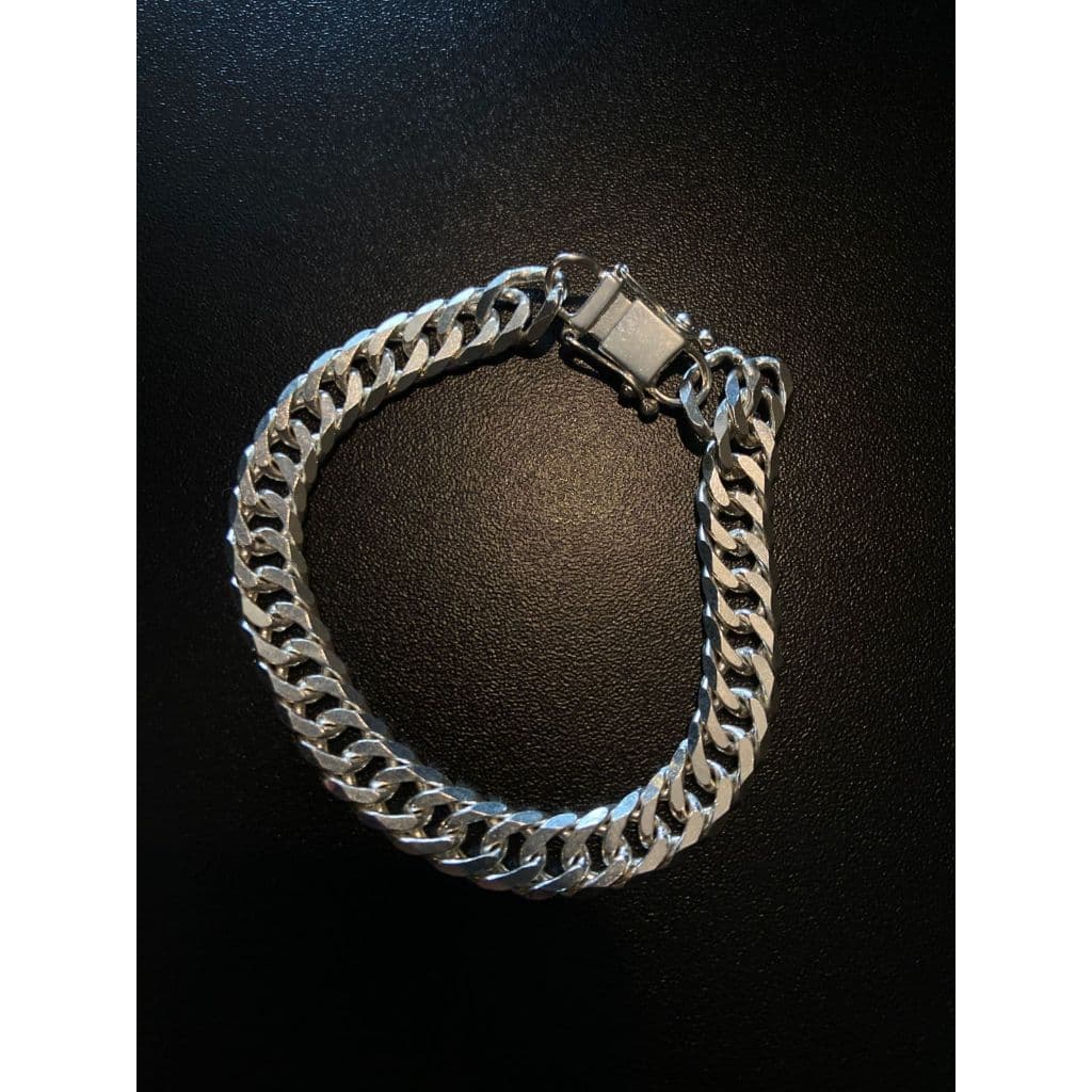 PULSEIRA PRATA MISTA 925 10MM UNISSEX BRILHO RESISTENTE ALTA QUALIDADE TENDENCIA PREMIUM