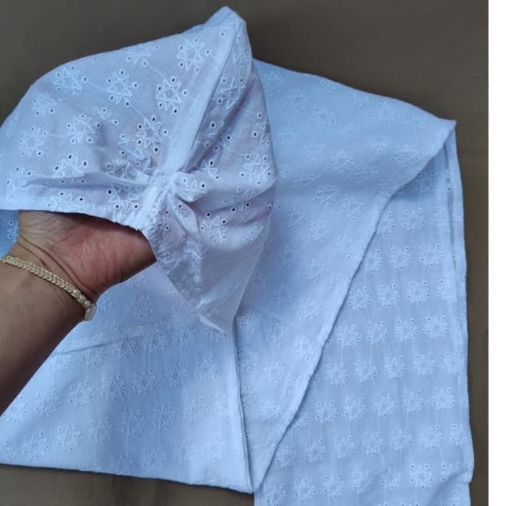 Turbante/Pano de Cabeça Branco de Malha de Algodão  Umbanda/Candomblé
