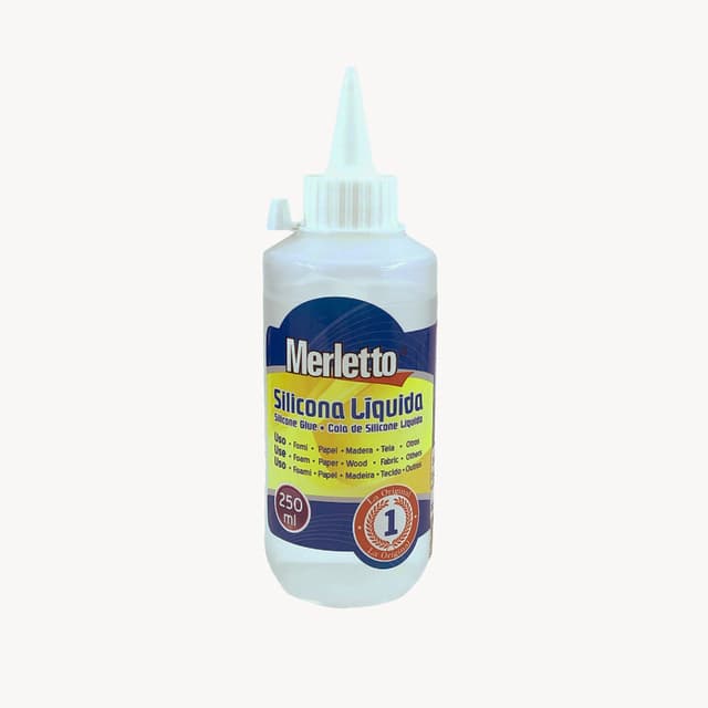 Cola Silicona Liquida - SILICONE GLUE - Cola de silicone Liquida MERLETTO - 100ML - 250ML