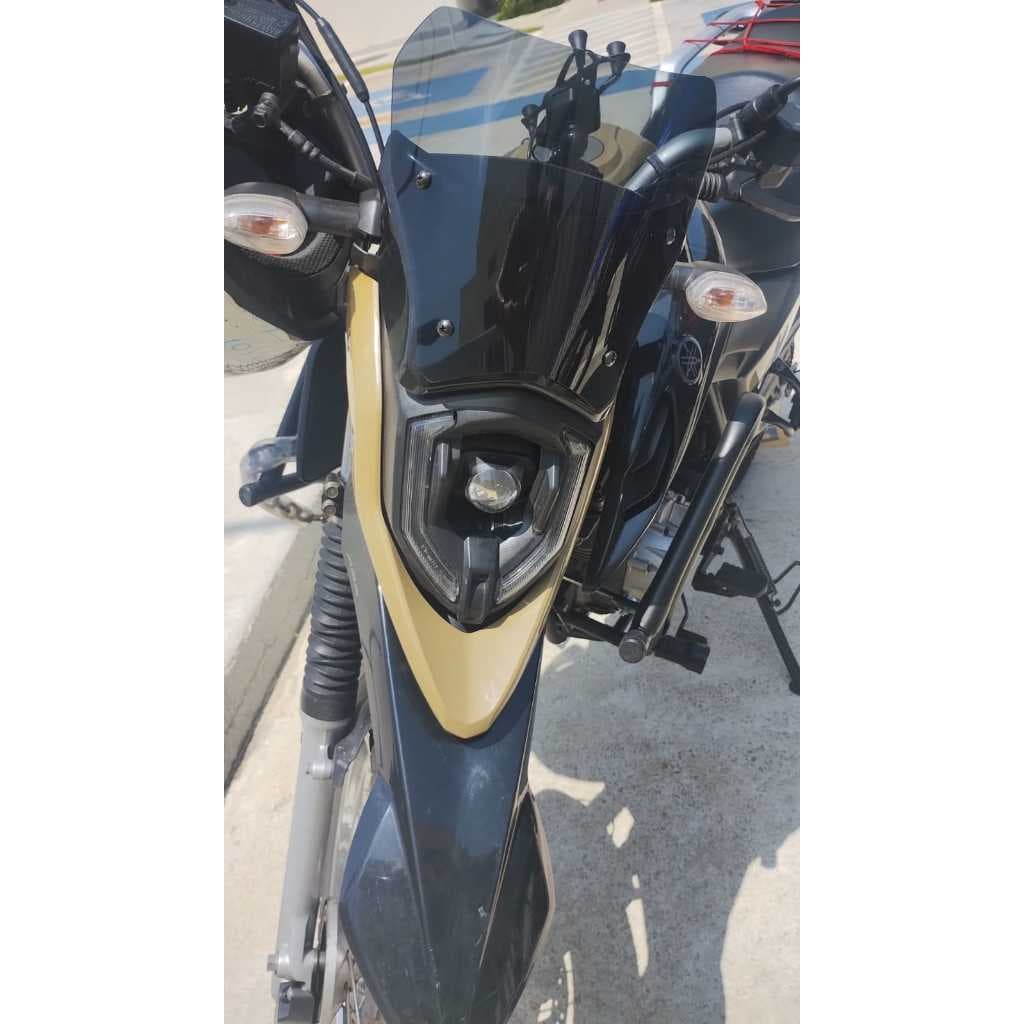 Bolha para-brisa lente fumê moto Xtz150 Crosser 2022 2023