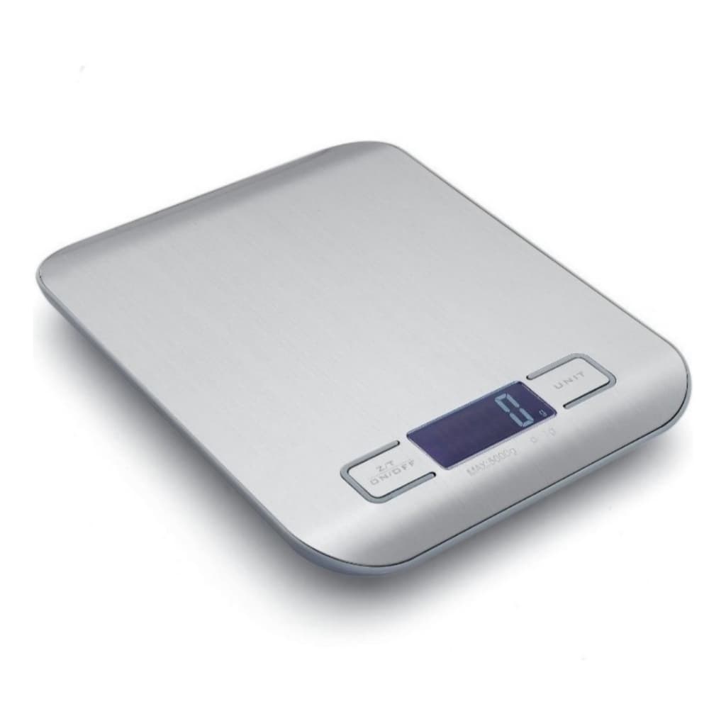 Balança De Cozinha Digital Inox Resistente Alta Precisão 5Kg Dieta Suplemento Alimentos