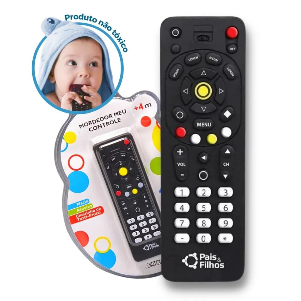 Controle Remoto Mordedor Dentição Bebê Original Pais & Filhos Promoção!