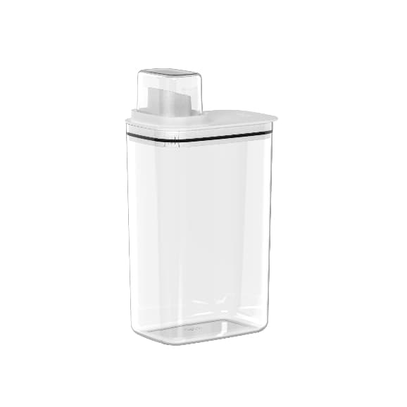Dispenser Organizador Sabão em Pó Líquido Amaciante 2,3L Com Dosador Lavanderia Flow OU