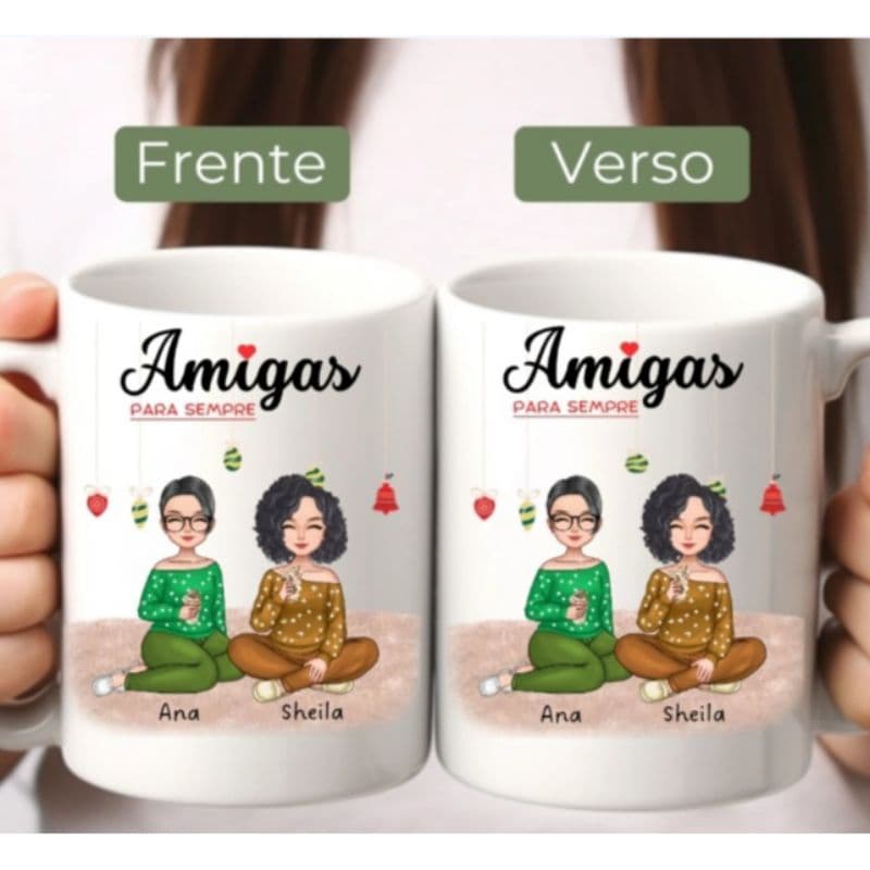 caneca Branca 325ml Amiga