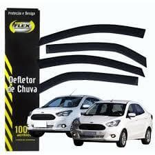 Calha de Chuva: FORD KA HATCH/SEDAN (2016 A 2021) 4PTS - Ref: 10008
