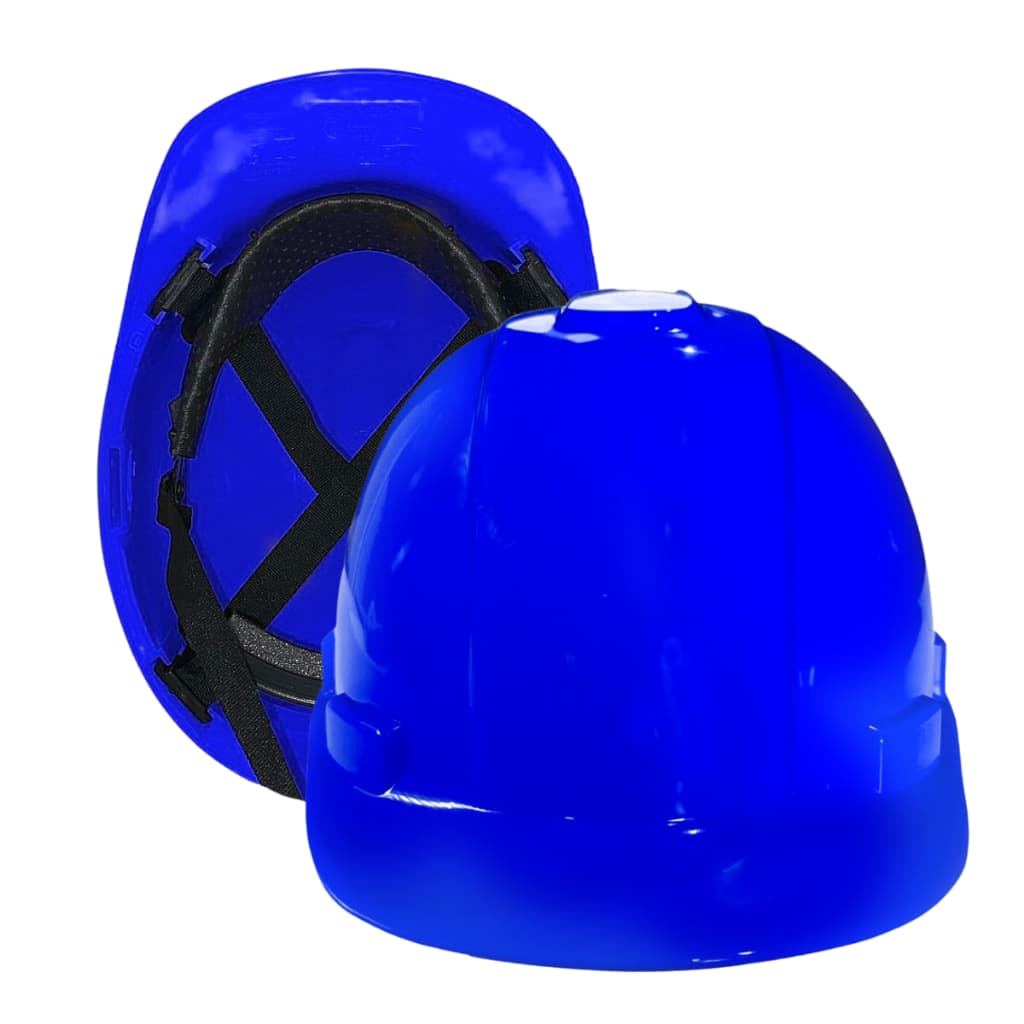 Capacete De Segurança Com Carneira E Jugular Epi Obra Azul