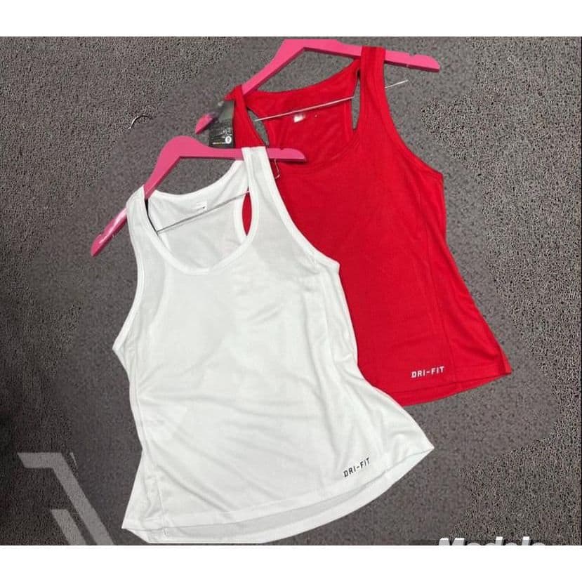 Camiseta Regata feminina em poliéster tecido colmeia respirável para Academia Esporte
