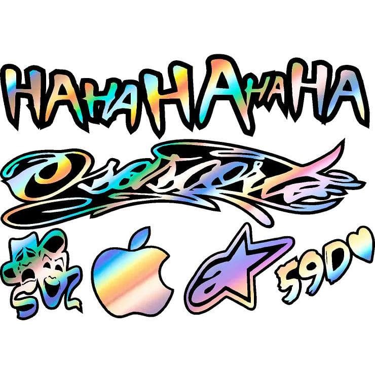 Cartela de adesivos osascorte + HAHAHA