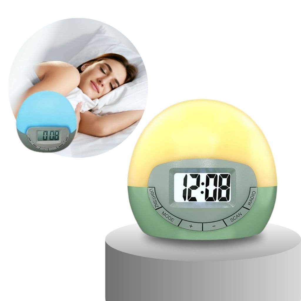 Relógio Despertador Digital Rádio FM Led