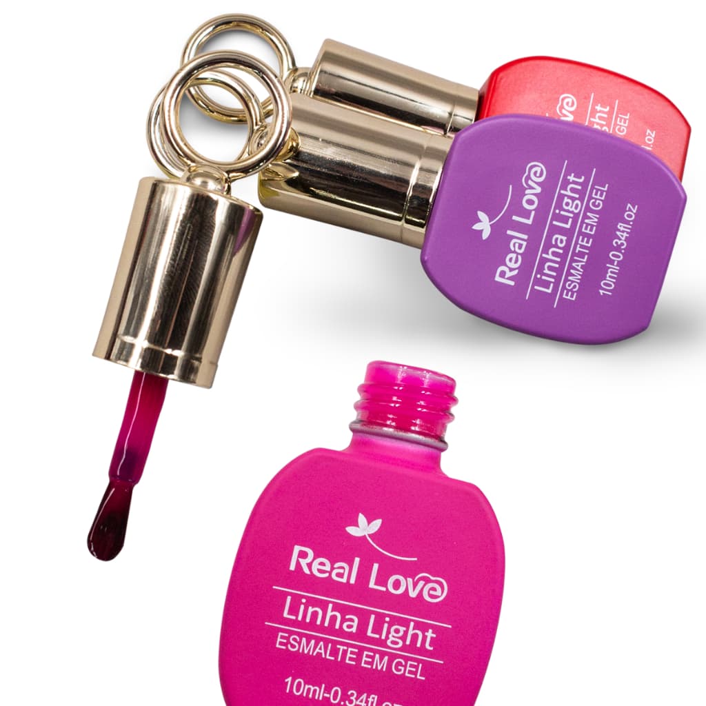 Esmalte em Gel Tampa Chaveiro Linha Light 10ml  - Real Love