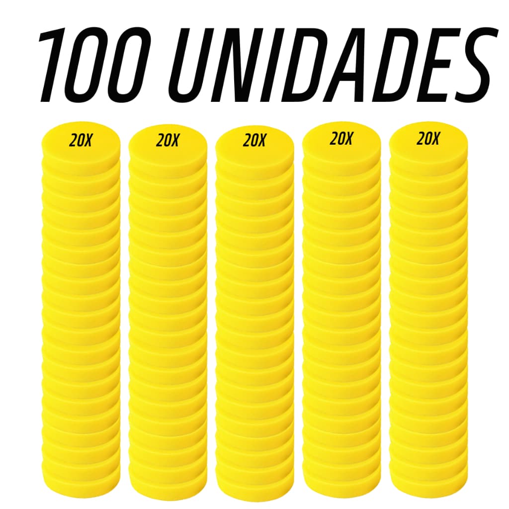 100 Unid de Espuma Aplicadora de Cera Sem Borda Unidade Detailer Pronta Entrega Rapida