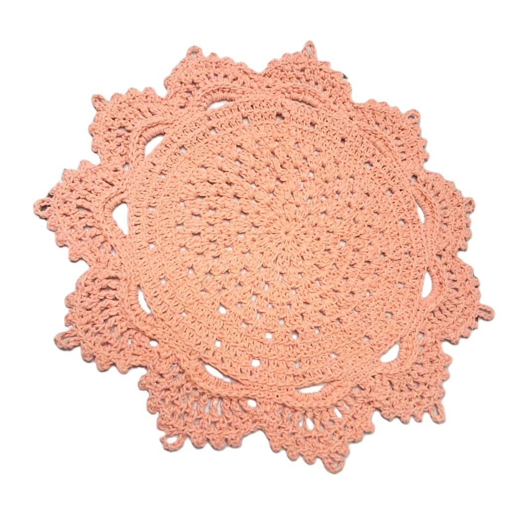 Kit 10 Sousplat Centro de Mesa Crochê Várias Cores Supla Suplat Crochet Decoração Cozinha Jantar