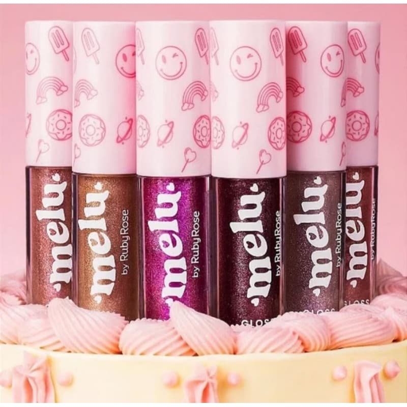 Gloss Labial Melu By Ruby Rose lip Gloss com Brilho Coleção do Lip Gloss Brilhante Melu RR8235