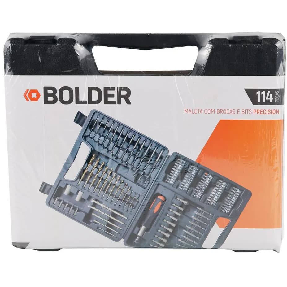 Maleta De Brocas E Bits 114 Peças Precision Bolder