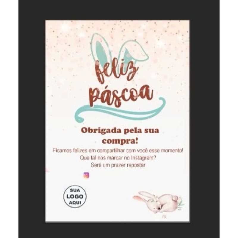 50 - Cartão de agardecimento PASCOA
