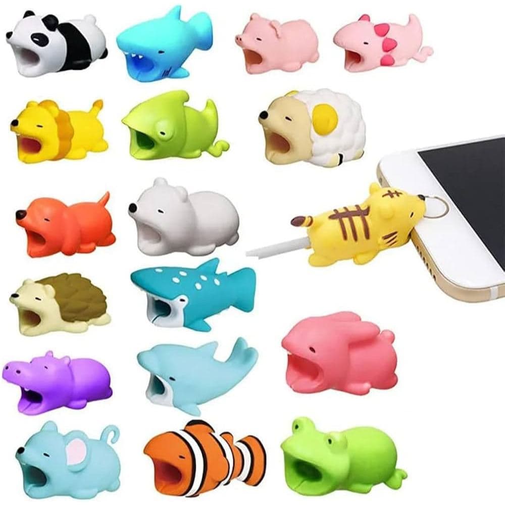 Protetor De Cabos Fios Em Geral Usb Animais Desenho Oferta
