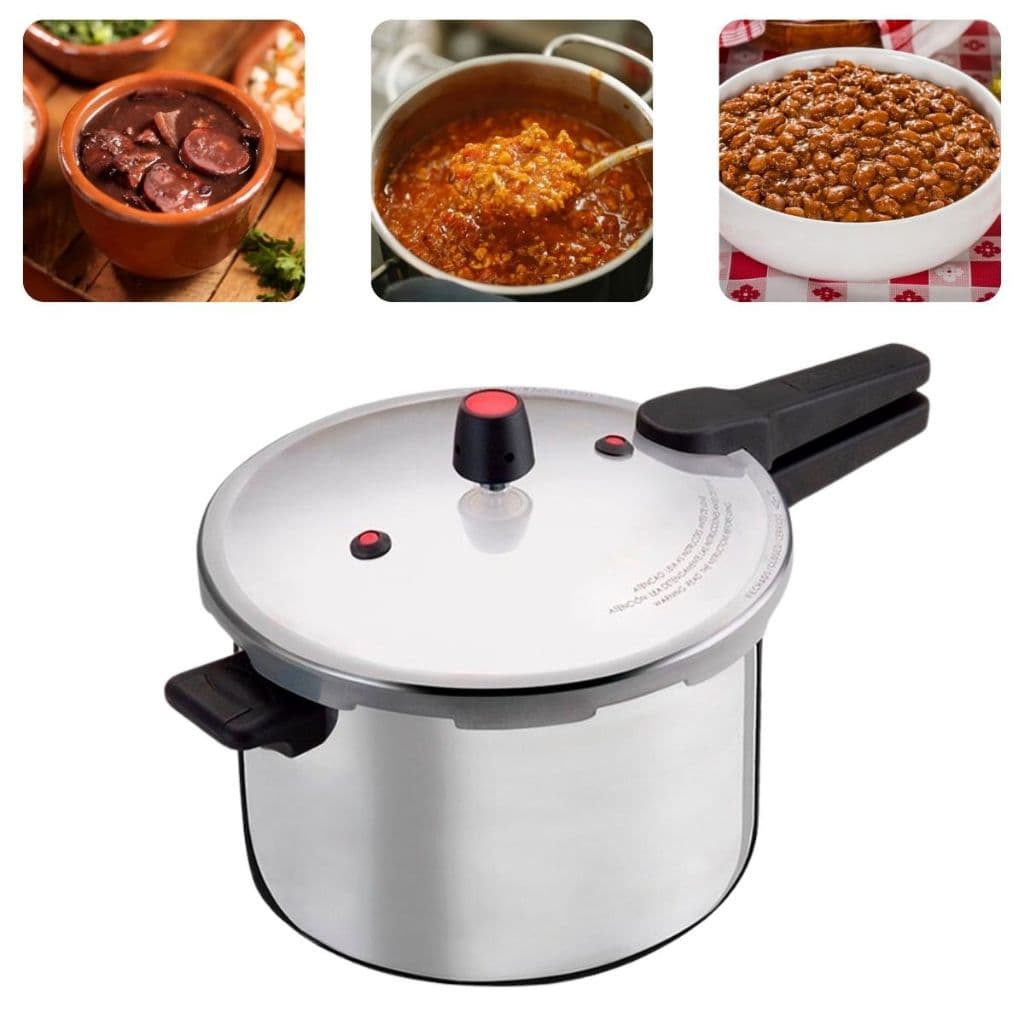 Panela de Pressão Grande 10 litros Fechamento Externo Hotel Restaurante Pousada Feijão Feijoada