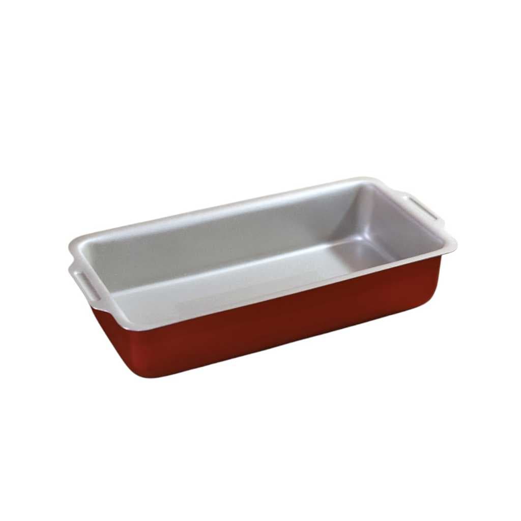 Forma para Pão Antiaderente Econômica 0,8L Cereja/Creme