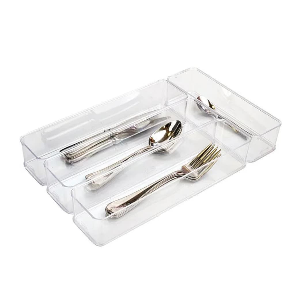 Organizador Modular Acrílico 22x37x 5,5 cm 4 Un Plasutil