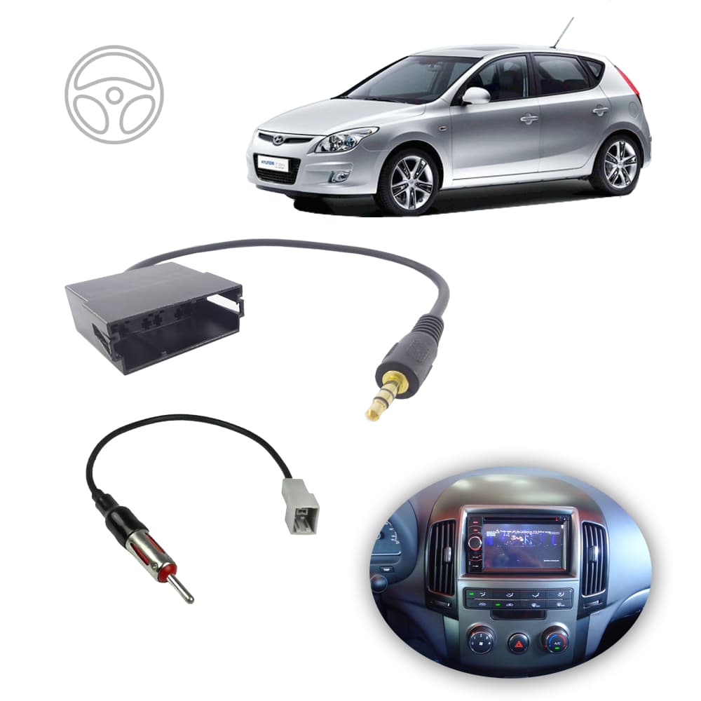Cabo Comando de Volante + Fm Para Instalar Multimídia Pioneer Hyundai i30 08 A 12