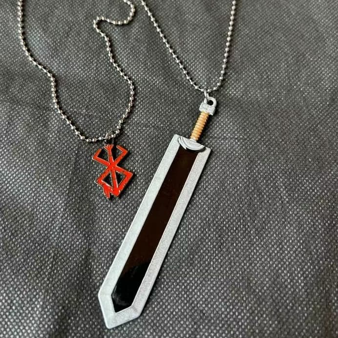 Kit Colares Pingentes Berserk Sword  Mangá