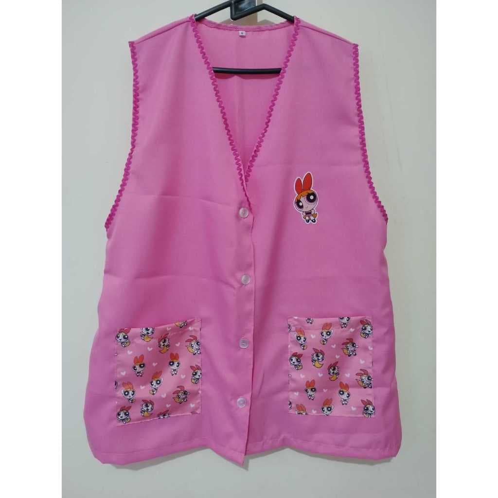 Avental/Jaleco de professora personalizado tema Meninas Super Poderosas