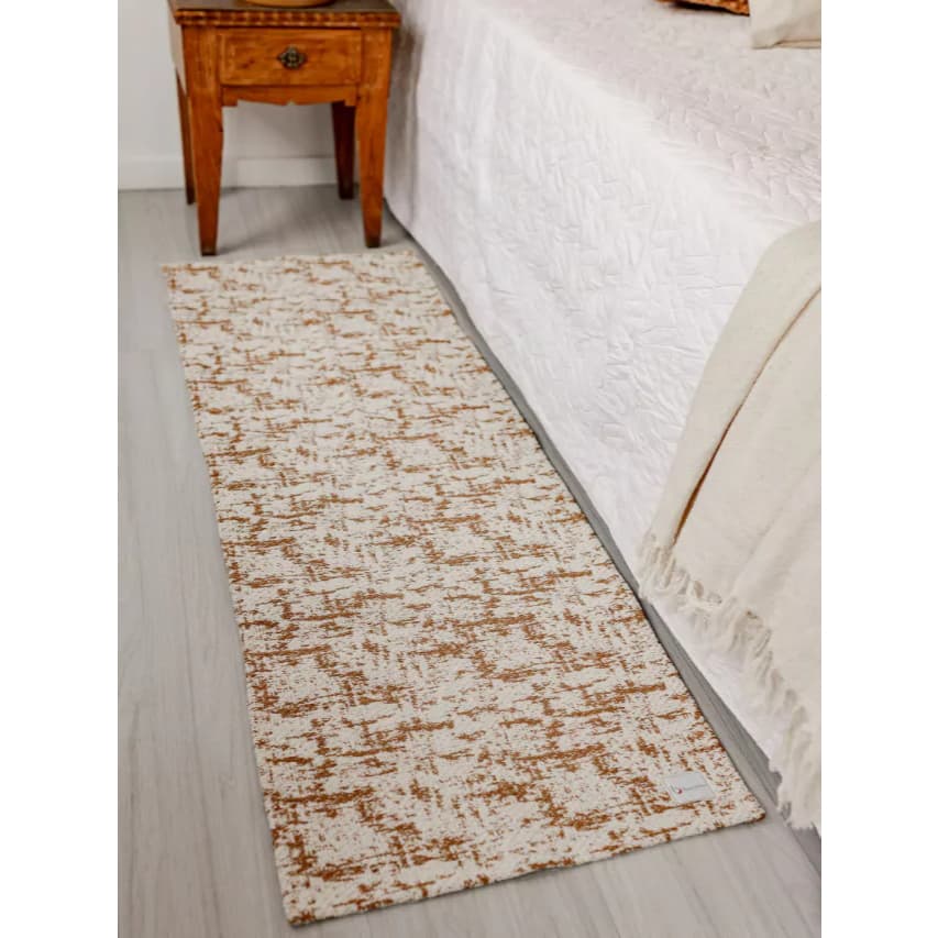 Tapete De Cozinha Boho Passadeira De Quarto Algodão Lavável Tamanho G (0,47 x 1,90)