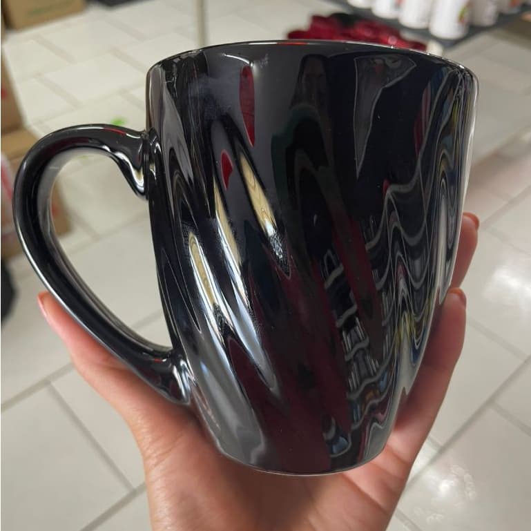 Caneca Xícara Espanha Em Cerâmica Frisada Plissada Decoração Buffet Mesa Posta