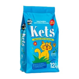 Areia para Gato Higiênica Sanitária Elimina Odores 12kg