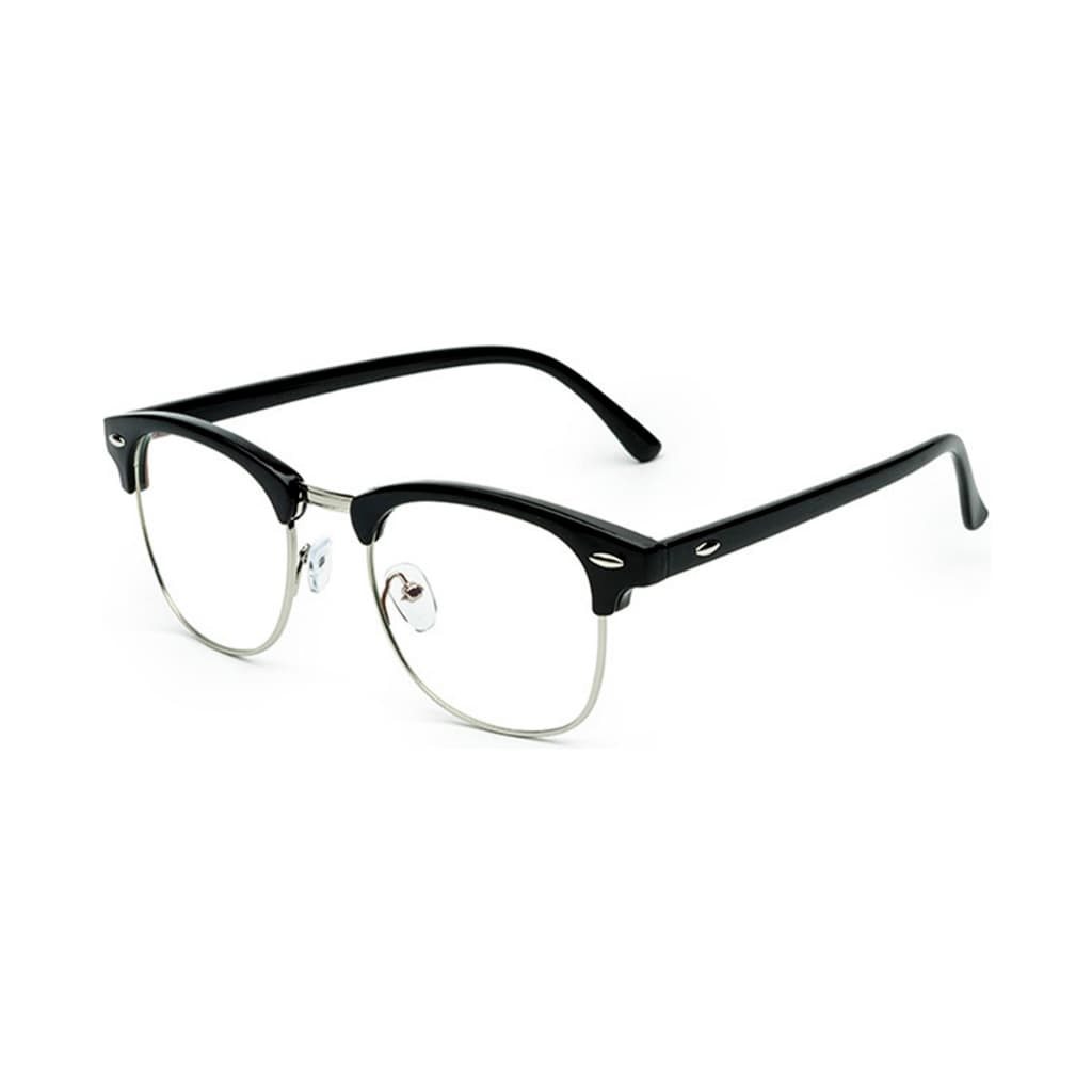 Armação Clubmaster Grau Proteção UV Unissex Masculino Feminino Geek Nerd