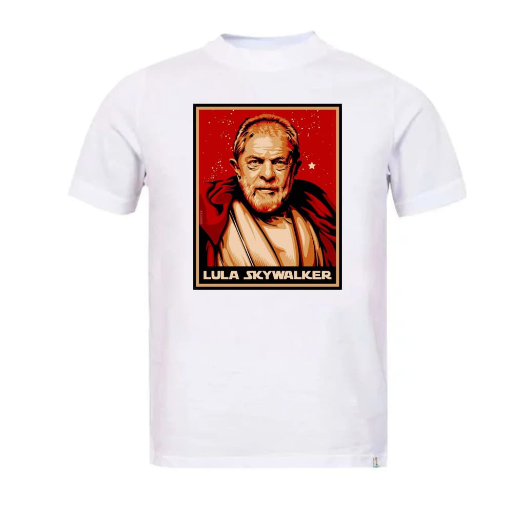 LULA SKYWALKER FAZ O L CAMISETA DE ALGODAO ESTAMPAS PERSONALIZADAS